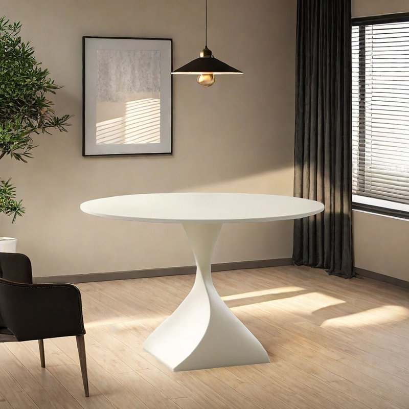 Colleene, 29.52"H x 43.3"L x 43.3"W, White