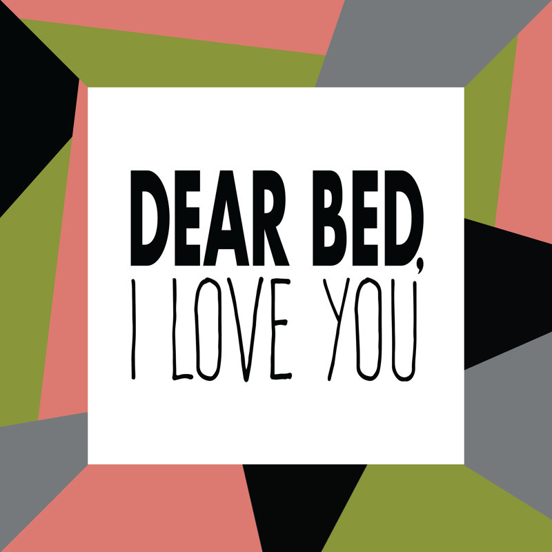 Dear Bed With Border - Wrapped Canvas Print, 30cm H x 30cm W x 3.8cm D