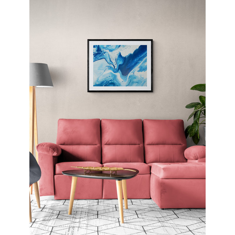 COBALT STORM Print by Will Birdwell, Black Framed Paper, 25.25" H x 31.25" W