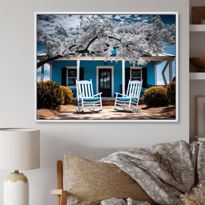 " Turquoise Farmhouse Front Porch Tales III "