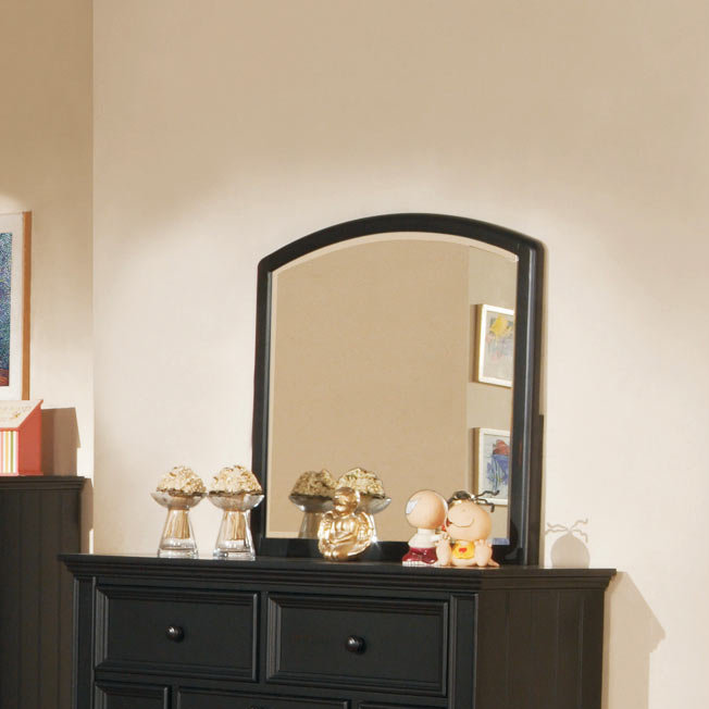 Miroir biseauté Aireon, Ébène
