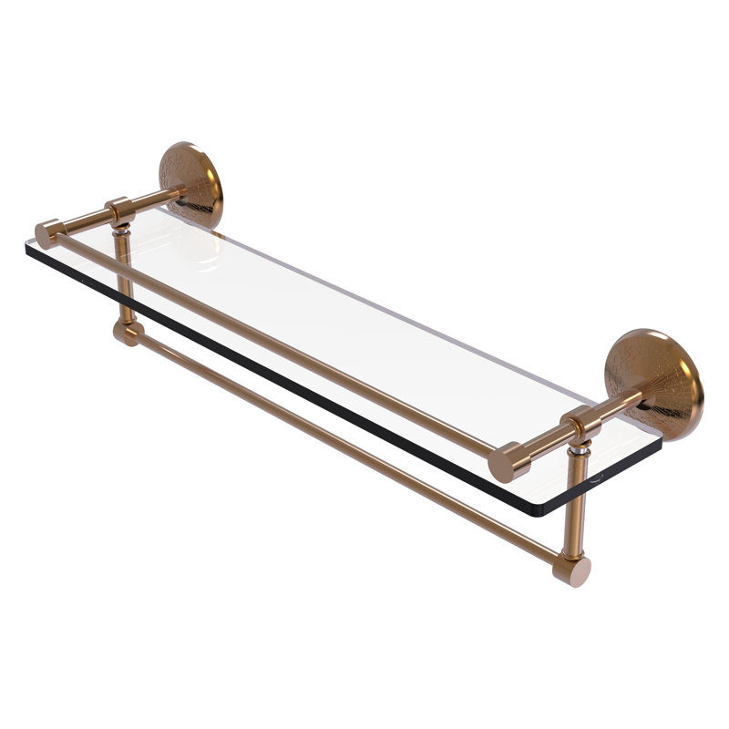 Étagère support avec barre à serviettes Tilney, Bronze brossé, 5'' H X 22'' W X 5.5'' D
