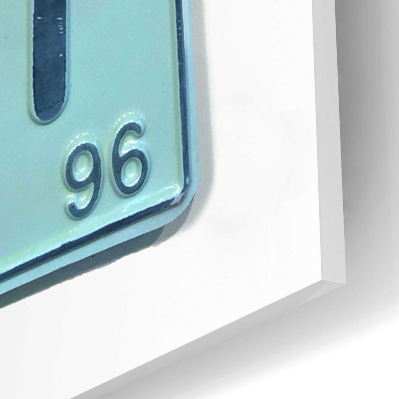 Latitude Wall® «Gooding Jr Argent» par Gregory Constantine, art mural en verre acrylique, H 16 po x l 12 po x P 0,13 po