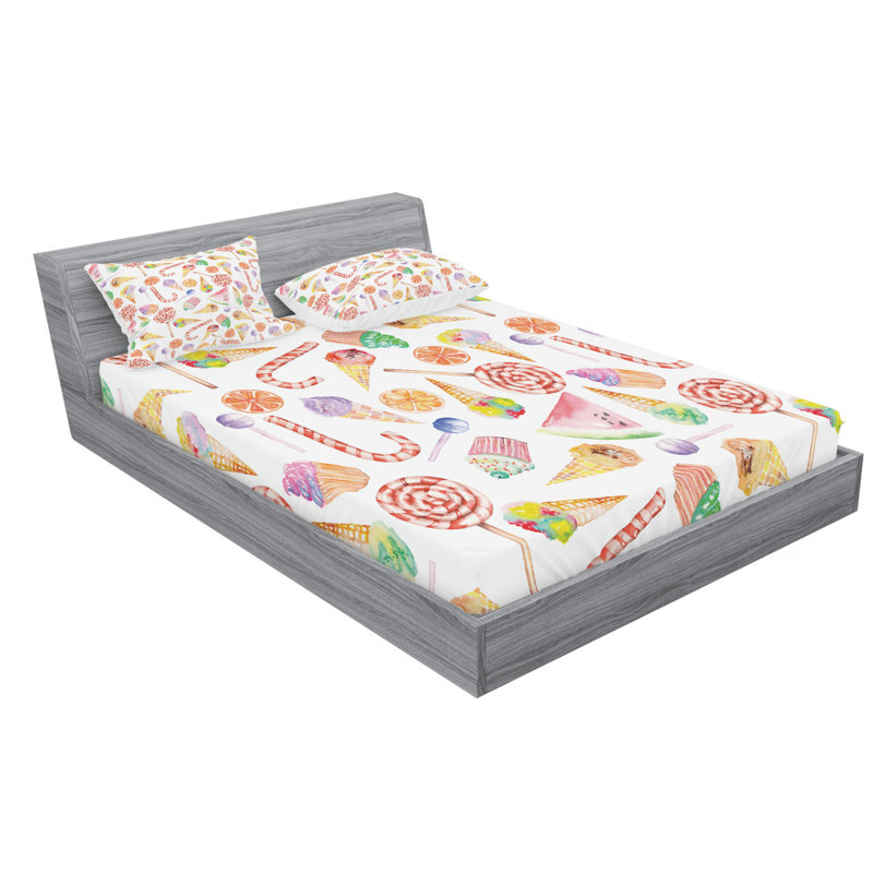 Microfiber Sheet Set, Queen Sheet Set with Fitted Sheet
