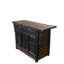 Dual-Drawer Coffer Cabinet with Carved Sides