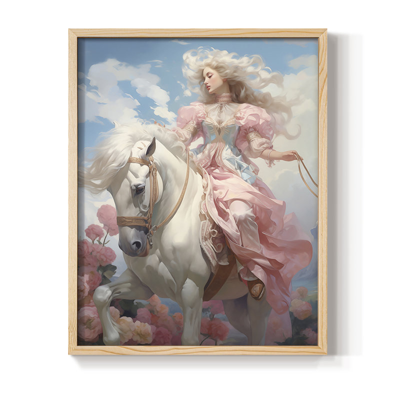 Reproduction encadrée WOMEN Series CMLV III - bois massif, Naturel, H 21 po x l 17 po