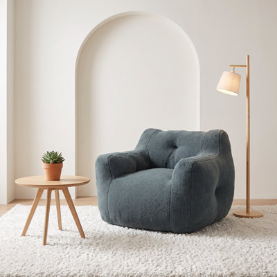 Fauteuil à billes avec accoudoirs rembourrés de mousse à haute densité et paresseux Fauteuil à billes pour adultes