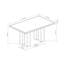 Ensemble de salle à manger Mobilier de salle à manger rectangulaire blanc-1353552613