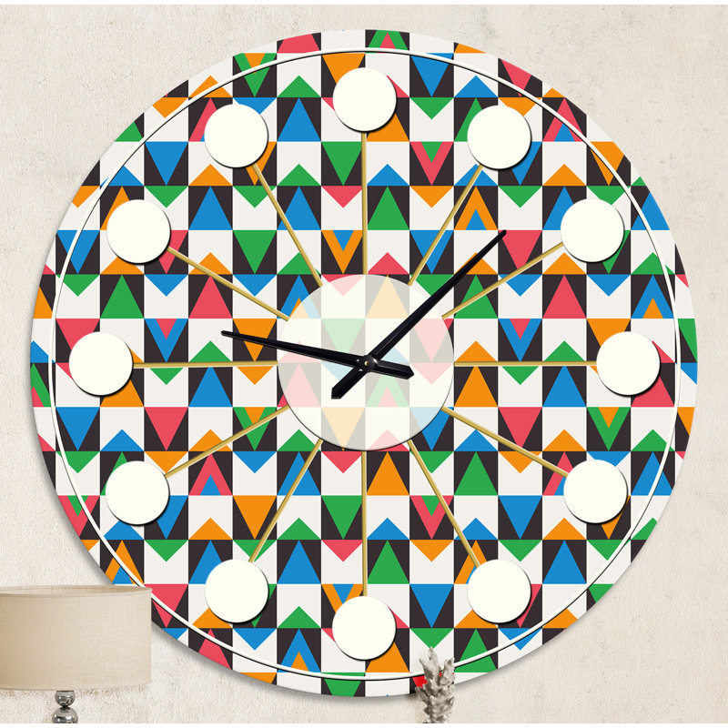 Horloge murale rétro Mid-Century, Moyenne