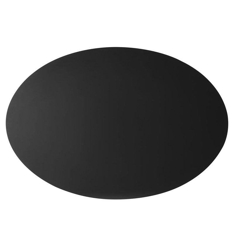 Traverse 63" Oval Dining Table, Black, 63" W x 63" L