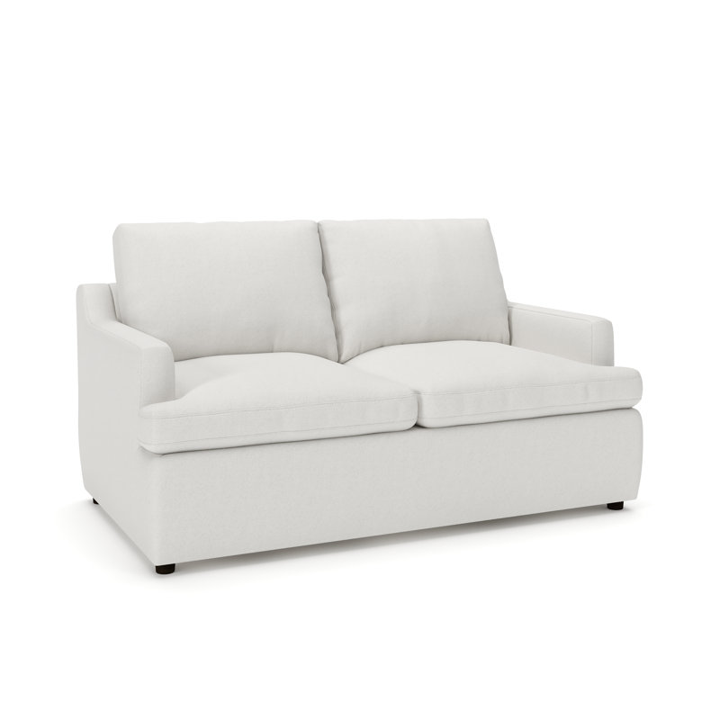 Causeuse rembourrée Essex, Natté Macarena beige