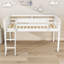Lit mezzanine simple en bois avec échelle et lattes Jenet-1731197425