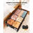 Under Bed Storage With Wheels,2Pack Underbed Shoe Storage Organizer,7.5-10.6 Inchtall Adjustable Storage For Underbed With Lids,65L Extra Large Capacity For Clothes, Blankets,Shoes