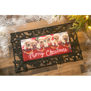 Evergreen Enterprises, Inc Winter Christmas Santa Ho Ho Ho Sassafras Switch  10 in. x 20 in. Non-Slip Outdoor Door Mat & Reviews