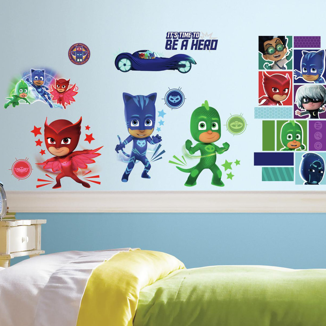 PJ Masks Entertainment Non-Wall Damaging Wall Decal Room Mates