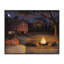 Giclée d'automne encadrée de feu de camp, conception de Billy Jacobs-219674313-219674312