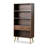 Practical Ash Wood Multi Tier Open Bookcase with Drawers