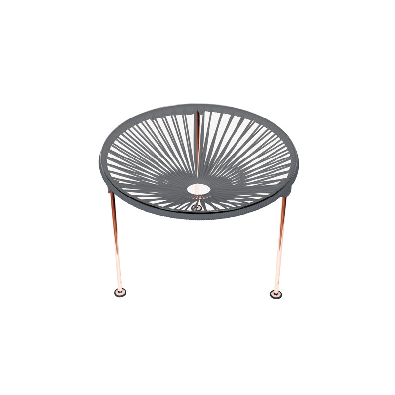Table basse intérieure / extérieure Zicatela, Cuivre, Gris