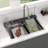 30 in. Drop-In Waterfall Kitchen Sink Stainless Steel Single Bowl Ledge Workstation Sink-118611255