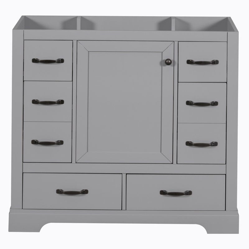 35.50'' Single Bathroom Vanity Base Only, Gray
