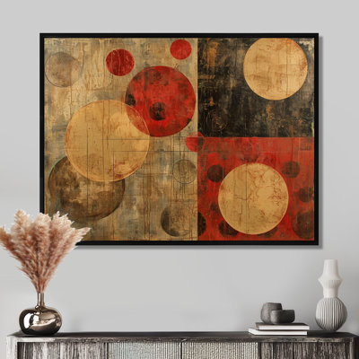 Vintage Circular Modernism - Geometric Wall Art
