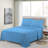 Lux Decor Collection Brushed Microfiber Sheet Set with Fitted Flat Sheets & Pillowcase-29674138-29674131