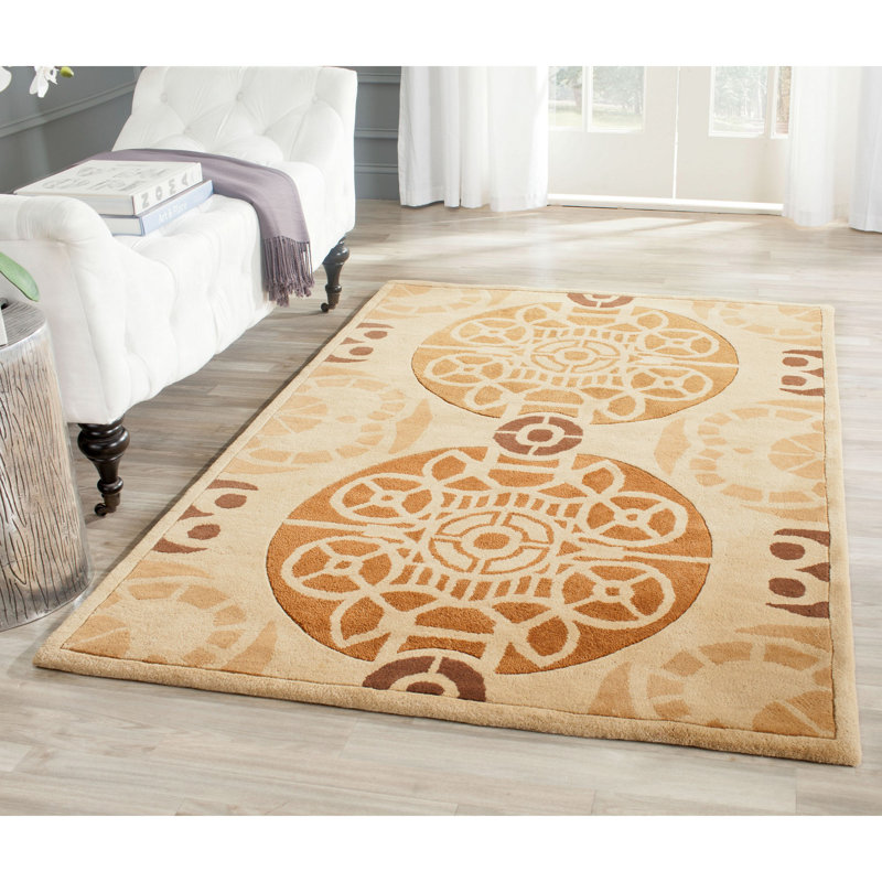 Tapis en laine touffeté à la main Charlee, Rectangle 4 pi x 6 pi