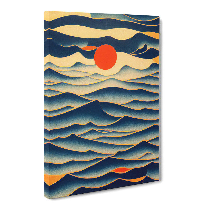 Ocean Abstract Painting Vol.4 - Wrapped Canvas, 60cm H x 40cm W x 3cm D