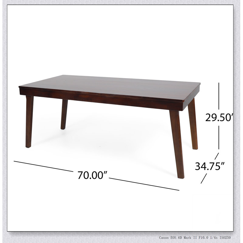 Table de salle à manger, acajou riche