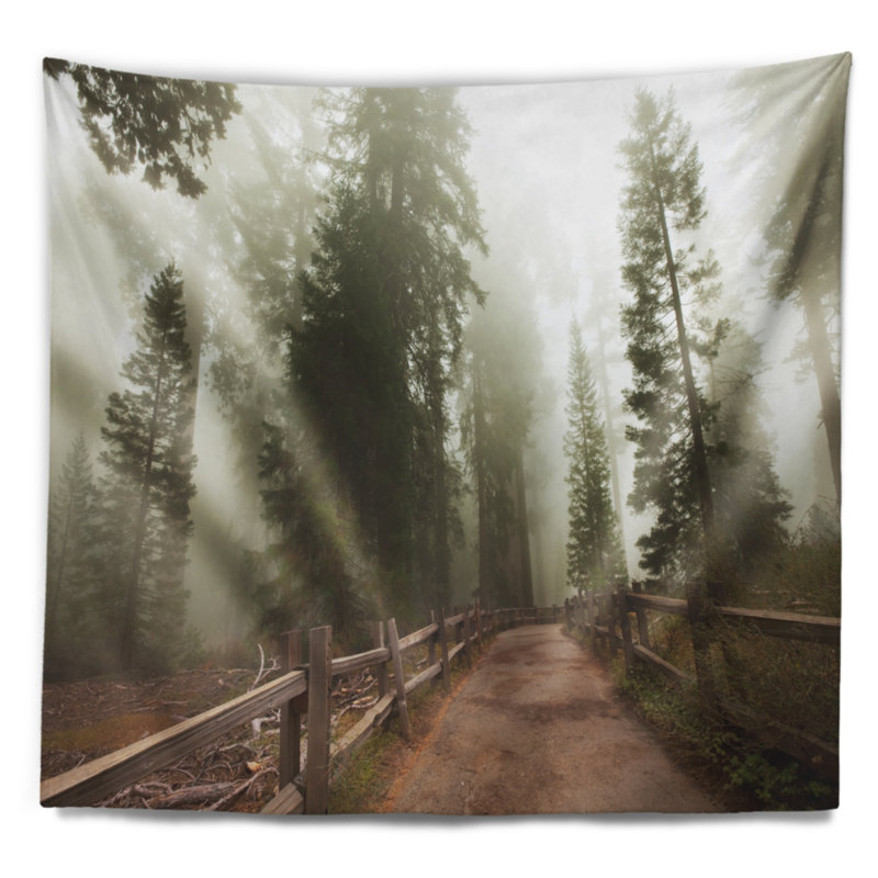Paysage, tapisserie du parc national de Sequoya, H 68 po x l 80 po