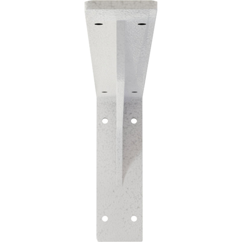 Support en acier Embrey, H 6,5 po x l 2 po x P 18 po, Blanc martelé