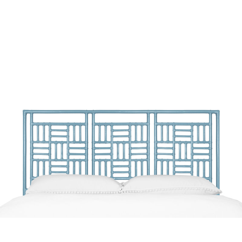 Finn Queen Headboard, Citrus Orange, Pool Blue, King