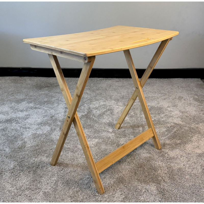 Table personnelle pliante en bambou massif, Naturel
