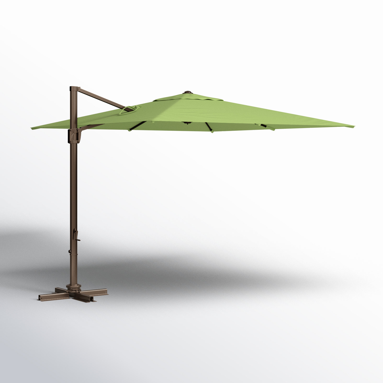 Darel 10' Cantilever Umbrella, Canvas Ginkgo Sunbrella® Canvas, Bronze