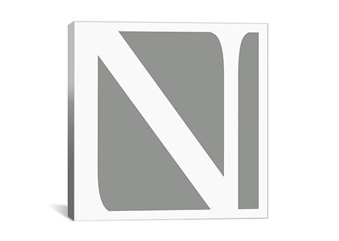 Lettres, monogrammes, & noms, H 18 po x l 18 po x P 1,5 po, N