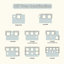 Canapé à compression, canapé-lit convertible au sol avec structure de forme fixe, canapé modulaire désossé, aucun assemblage requis, tissu chenille, pour la chambre du salon-1053275900