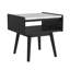 Table d'appoint Indina 3PC en noir-table basse et deux tables de bout-2021898840