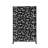 Metal Privacy Screen With Block Pattern