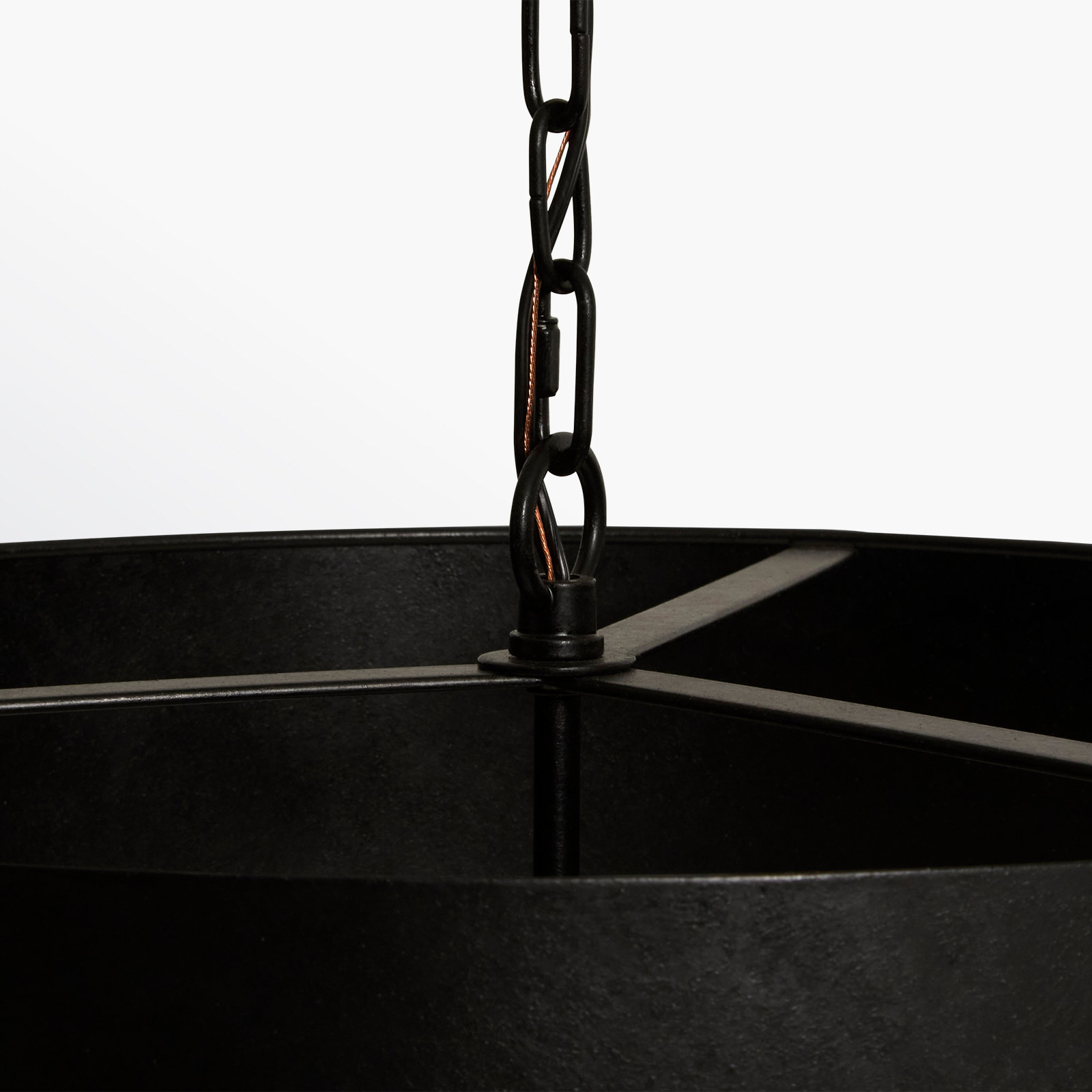 Rosamund Iron 3-Light Chandelier, Black