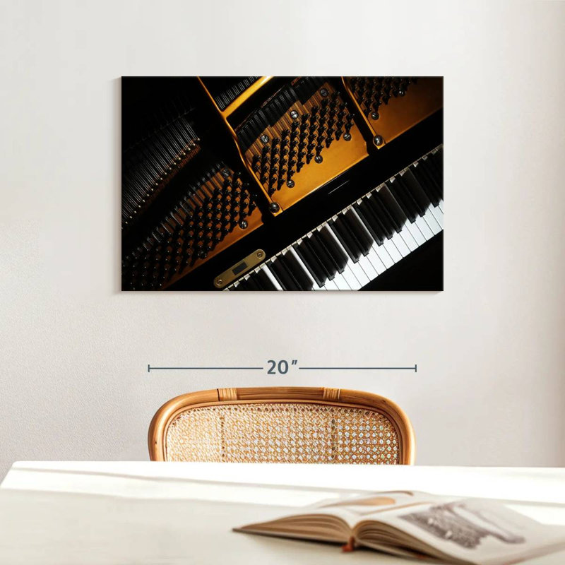 Abarca Opulent Grand Piano, 16" H x 24" W
