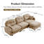 Canapé modulaire en L modulaire avec repose-pieds, tissu en chenille de qualité supérieure, dossier capitonné, conception ergonomique facile à installer-1456882824-1456882829