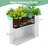 Metal Planters Box– Rectangular Large White Planter for Outdoor Plants and Garden Use,Sleek Planter Box with Drainage Holes ,Vegetables and Flowers-438762092-438762006