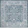 Haupt Vine and Border Textured Weave Teal/Gray Indoor/Outdoor Rug