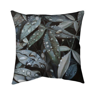 Leaves After Rain Blue Pillow | Floral & Botanical Home Decor