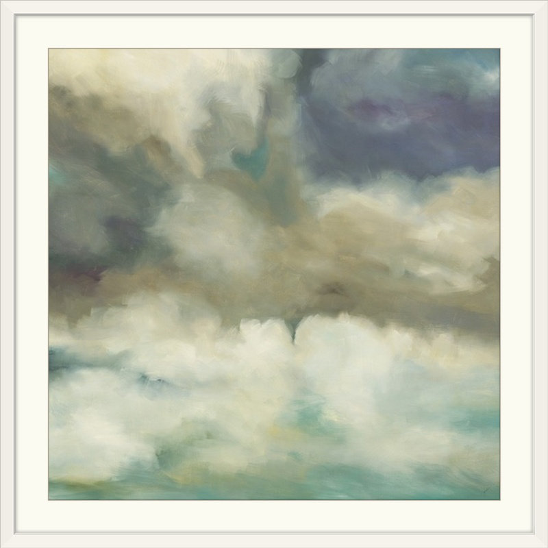 «Glenvil Gathering Storm» par Liz Jardine, reproduction d'art, H 32 po x l 32 po x P 1 po, Cadre blanc