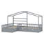 Lit plateforme House avec trois tiroirs de rangement-1314672227