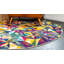Tapis multicolore à motif géométrique Jesusa-1368393897