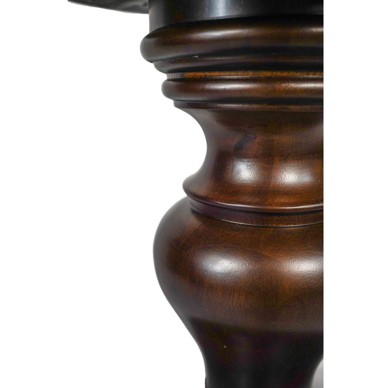 White Solid Hardwood 29" Tall Round Pedestal Table Base