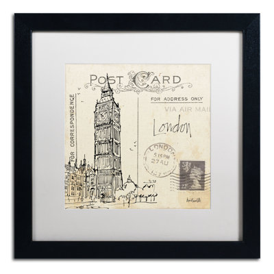 Ladzi 'Postcard Sketches II' by Anne Tavoletti Framed Painting Print