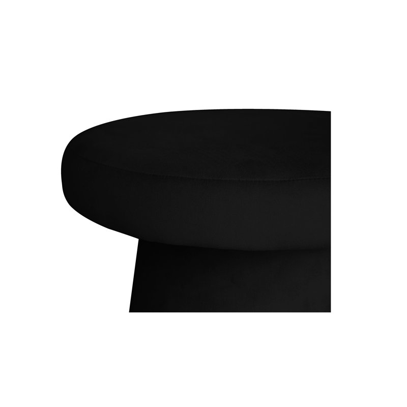 Solid + Manufactured Wood Accent Stool, Black